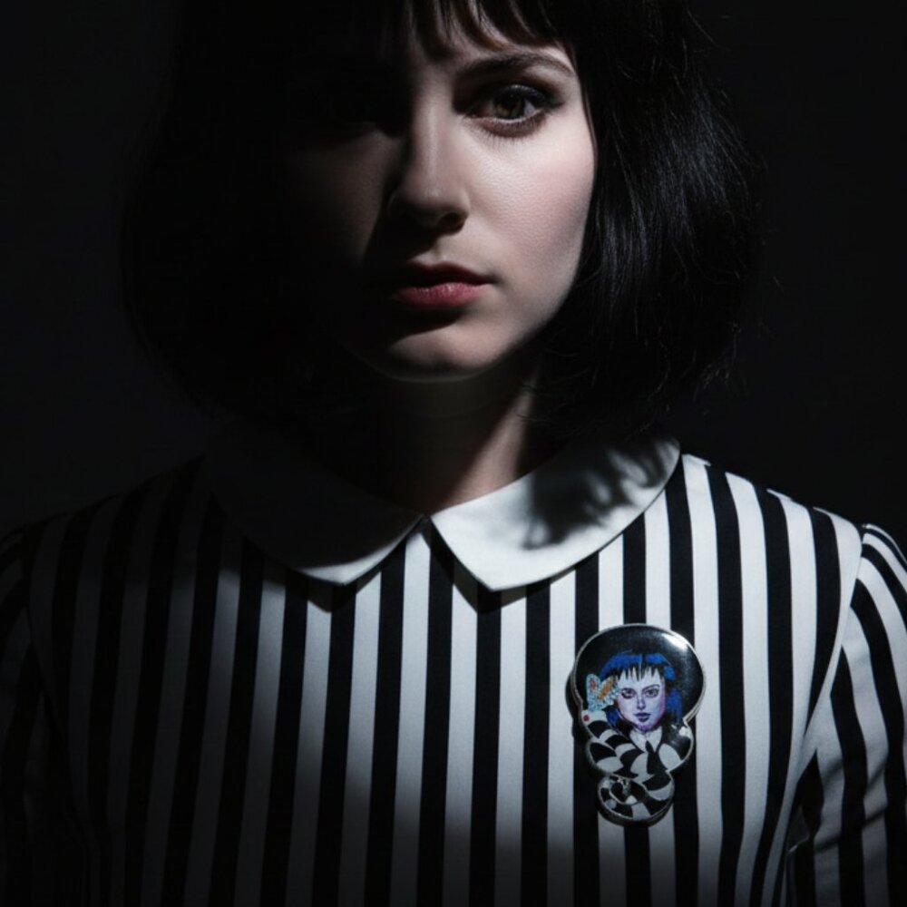 🖤 Beetlejuice Snake Pin Lydia Deetz Horror Fandom 🐍